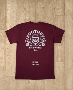Southey T-Shirt in Burgundy
