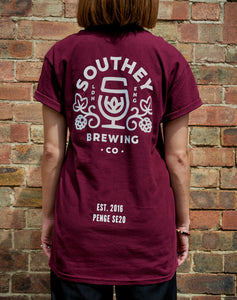 Southey T-Shirt in Burgundy